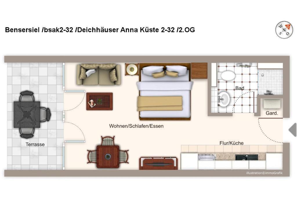 Deichhaeuser Anna Kueste Deichhaeuser Anna Kueste 2-32 ベンサージール エクステリア 写真